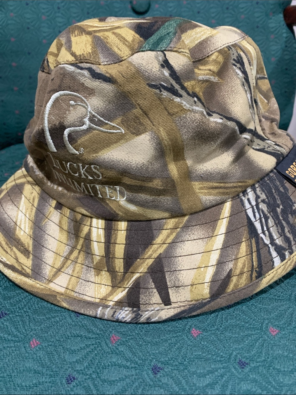 Camo Bucket Hat - Brown/Green